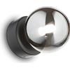 Ideal Lux PERLAGE APPLIQUE A PARETE 1 LUCE ATTACCO G9 LAMPADINA INCLUSA FUME'