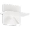 Ideal Lux PIANO APPLIQUE DA COMODINO DOPPIA EMISSIONE CON MENSOLA LED 3000K 10W 910 lm BIANCO