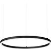 Ideal Lux ORACLE SLIM ROUND SOSPENSIONE LED SMD 29 W ON-OFF 3350 lm 4000 K D.50CM NERO