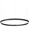 Ideal Lux ORACLE SLIM ROUND SOSPENSIONE LED SMDDIMMERABILE DALIPush 4900 lm 3000 K 42 W D.90CM NERO