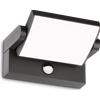 Ideal Lux SWIPE APPLIQUE DA ESTERNO IP54 LED 3000K 21W 2300 lm CON SENSORE MOVIMENTO E CREPUSCOLARE ANTRACITE
