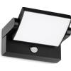 Ideal Lux SWIPE APPLIQUE DA ESTERNO IP54 LED 3000K 21W 2300 lm CON SENSORE MOVIMENTO E CREPUSCOLARE NERO