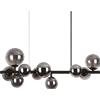 Ideal Lux PERLAGE LAMPADARIO A SOSPENSIONE 10 LUCI ATTACCO G9 LAMPADINE INCLUSE IN VETRO FUME'