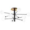 Ideal Lux LAMPADA DA SOFFITTO COSMOPOLITAN PL10 NERO OTTONE