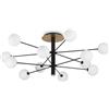 Ideal Lux LAMPADA DA SOFFITTO COSMOPOLITAN PL12 NERO OTTONE