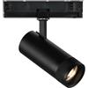 Ideal Lux EOS PROIETTORE 3-PHASE LED COB BRIDGELUX LED 25 W 20-55° DIMMERABILE 1-10V 2950 lm 3000 K NERO