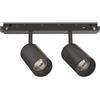 Ideal Lux EGO SPOT DOUBLE LED COB CITIZEN DIMMERABILE DALI 1700 lm 3000 K 16 W 30° NERO D.4X7CM