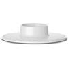 DANMARK LYNGBY Rosendahl Rhombe Block Candle Holder Ø14,5 cm White Porcelain