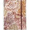 RHODIA 120026C - Cartelletta con elastico Bouquet fiorito - 24 x 32 cm - 3 lembi - carta laminata soft touch - Interno stampato Amaranto - Collezione Orange Botanique