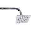 Soytich Soffione doccia 10 x 10 cm, con ugelli anticalcare anticalcare (doccetta 022 angolare)
