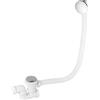 Wirquin 30723100 L700-Set Completo di Scarico per Vasca da Bagno, con sifone orientabile, Coperchio e Copertura Troppo Piena, Colore: Bianco