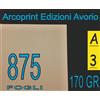 New Paper 875 FF CARTONCINO AVORIO x STAMPANTE LASER E INKJET A3 170gr.