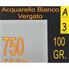 New Paper 750 FOGLI A3 CARTA 100GR GRIFO VERGATA RILIEVO BIANCA X STAMPANTI LASER INKJET