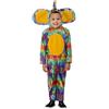 SMIFFYS Toddler Colourful Elephant Costume, Hooded All In One, (T2)