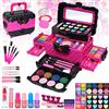 Mrabbitoo Set di Trucchi per Bambini e Bambine - 57 Pezzi Anallergici Set Trucchi Bambina Lavabile Valigetta Trucchi Ragazze,Giocattoli, Natale,Regalo di Compleanno per Ragazze 4, 5, 6, 7, 8, 9, 10 Anni