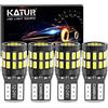 KATUR T10 W5W LED 194 168 2825 Lampadina Cuneo CANBUS Senza errori Super Luminoso 6000K Xenon Bianco 30x3014SMD 12-24V per Luci Car Dome Map Door Luce di cortesia per Targa (Versione aggiornata)