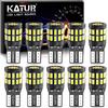 KATUR T10 W5W LED 194 168 2825 Lampadina Cuneo LED CANBUS Senza errori Super Luminoso 6000K Xenon Bianco 30x3014SMD 12-24V per Luci Car Dome Map Door Luce di cortesia per Targa (Confezione da 10)