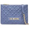 Love Moschino JC4316PP0FLA0, Borsa a Spalla, Donna, Azzurro, Taglia unica