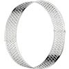 Erpmlyo 6 Pezzi Acciaio Inossidabile Anelli,Stampo microforato,per Torte per Muffa di Torta Mousse Ring Mold Ideale,8cm
