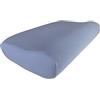 Edda Lux Federa per cuscino cervicale, 55 x 35 cm, in morbido jersey di cotone 100%, per guanciali da collo in memory foam, Blue Jeans