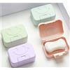 Rifrpha 4 Pezzi Portasapone Portatile da Viaggio Impermeabile Scatola di Sapone in Plastica Portatile con Coperchio per Casa, Palestra,Bagno, Campeggio, Viaggi All'aperto (4 colori)