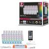 Paulmann 70529 MaxLED 1000 Strip LED RGBW set di base IP44 33W 1000lm/m dimmerabile 3m argentato plastica 72LEDs/m 75VA