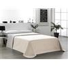 Martina Home Copriletto trapuntato reversibile, beige lino, letto 105