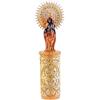 DRW Figura della Madonna del Pilar 30 cm di Altezza, Resina, Multicolore, 30 cm