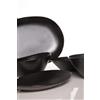 Cosy & Trendy 177038C Piatto VONGOLA Nero, 28cm x 25.5cm, Confezioni da 4