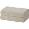 Degrees home - Set 2 Asciugamani - Asciugamani da Bagno - 100% Cotone - 480g/mq - 100x50 cm - BEIGE