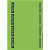 Leitz Etichette adesive A4 stampabili al PC per raccoglitori a leva in cartone, Formato corto e largo, Verde, 61,5 x 192 mm, Cartoncino, 16852055, Confezione da 100