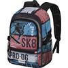PRO-DG PRODG Urbansk8-Zaino Fight FAN 2.0, Grigio, 31 x 44 cm, Capacità 24 L
