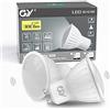 GY Lampadina LED GU10 Con Sensore di Movimento, Auto On/Off, 5W 380LM bianco freddo 6500K per Veranda Giardino Porta d'ingresso Corridoio, 2 pezzis