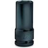 BETA - Chiave a Bussola Macchina Impact Serie Lunga 17 mm, Bussola Professionale per Dadi Ruote con Attacco 1/2", Bussola Esagonale Rinforzata per Avvitatori e Cricchetti, Lunghezza 80 mm, 720L 17