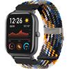 SITAFU Cinturino per Amazfit GTS/GTS 2/GTS 2 Mini,20MM Nylon Elastico Intrecciato Regolabile Cinturini di Ricambio con Fibbia Per Amazfit Bip/Amazfit Bip Lite/Amazfit GTR 42mm/Amazfit GTS 2e