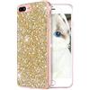 OKZone Cover iPhone 8 Plus,Custodia iPhone 7 Plus Custodia Lucciante con Brillantini Glitters Ultra Sottile Designer Case Cover per Apple iPhone 7 Plus/iPhone 8 Plus 5.5 Pollici (Oro)