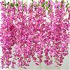 AIBAOBAO Fiori artificiali Glicine 12PCS, Fiori finti Ghirlanda di vite, Piante pendenti Cespuglio Fiore di corda per matrimonio, festa, cerimonia, giardino, esterno, decorazione per interni