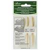 clover - Ganci per lavori a Maglia, in bambù, Dimensioni: 3,5 mm e 4,5 mm, Altri, Multicolore, 2,38 x 9,62 x 13,43 cm