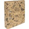 Interdruk Raccoglitore con Meccanismo - A4 75 mm - Carta Kraft Marrone Naturale - Birds