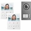 URMET DOMUS S.P.A. Kit Video Bifamiliare Urmet con MIKRA2 e 2 VOG5 2Voice Bianchi - UTD 1784/782