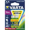 VARTA (SPECTRUM) Batteria Varta ricaricabile stilo AA 2400mAh - VAT 56786101402