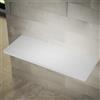 Parama Mensolone sospeso per lavabi d'appoggio da 120cm bianco effetto legno