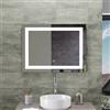 Specchio led bagno 70x55 cm reversibile con sensore touch-screen