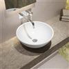 Parama Lavabo da appoggio tondo 41x41x16 cm Bianco