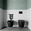 Parama Sanitari sospesi in ceramica rimless nero opaco: vaso, bidet e copriwc soft-close | Vienna