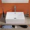 Parama Lavabo da appoggio rettangolare con troppopieno 51,5x36x15 cm Bianco