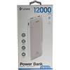 Unico Power Bank Unico PB1919 12000mAh 2.1A Con Attacco 2 USB+1 Type-C+1 Micro Usb