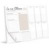 BIROYAL Planner Settimanale 2026, Planning Settimanale da Tavolo A4 (50 Fogli), Strappabile, Agenda Appuntamenti, Calendario Settimanale da Tavolo, Weekly Planner