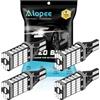 ALOPEE 4-Pack 921 912 922 T15 W16W Brillante Rosso 12V-24V Non Polarità Canbus Error Free AK-4014 45pcs Chipset LED Lampadine per Auto Centro Supporto Alto Luci Stop Luci Freno Posteriori