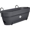 Elho Vibia Campana Trough Allin1 50 - Fioriera per Balcone - Ø 50.4 x H 17.7 cm - Nero/Anthracite